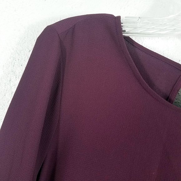 Apt 9 Women's Plum Peplum Top Size Large - Picture 3 of 13
